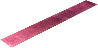 Fine Vibrance, One-of-a-Kind Hand-Knotted Runner Rug  - Pink, 2' 6" x 17' 6"