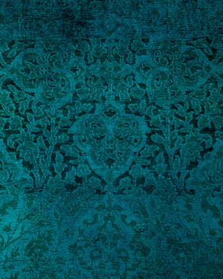 Contemporary Fine Vibrance Blue Wool Runner - 2' 6" x 16' 4"