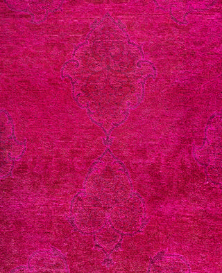 Overdyed One-of-a-Kind Wool Pink Runner 2' 6" x 10' 5"