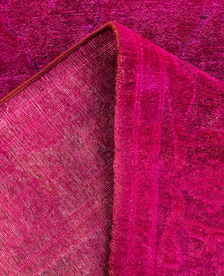 Overdyed One-of-a-Kind Wool Pink Runner 2' 6" x 10' 5"