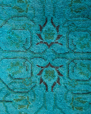 Fine Vibrance, One-of-a-Kind Hand-Knotted Runner Rug  - Blue, 2' 9" x 15' 5"