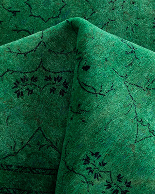 Fine Vibrance, One-of-a-Kind Hand-Knotted Area Rug  - Green, 8' 1" x 8' 1"