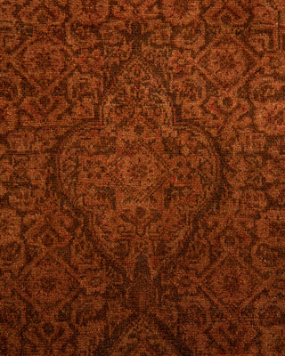 Contemporary Hand-Knotted Overdyed Brown Area Rug 4' 10" x 6' 5"