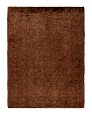 Modern Fine Vibrance Brown Area Rug 4' 10" x 6' 5"