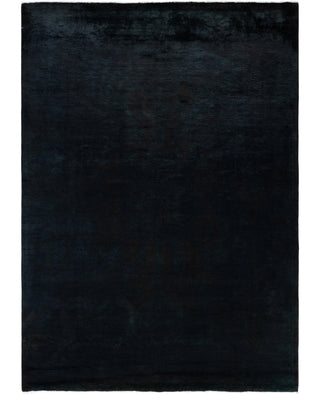 Contemporary Overdyed Wool Hand Knotted Black Area Rug 6' 3" x 8' 3"
