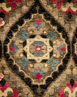 Modern - Contemporary Hand-Knotted Multi Area Rug 4' 0" x 6' 0"