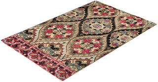 Modern - Contemporary Hand-Knotted Multi Area Rug 4' 0" x 6' 0"