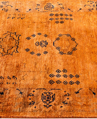 Overdyed Hand-Knotted Wool Modern-Contemporary Red Runner 3' 2" x 5' 10"