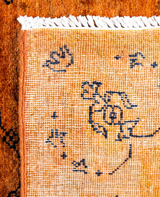 Overdyed Hand-Knotted Wool Modern-Contemporary Red Runner 3' 2" x 5' 10"