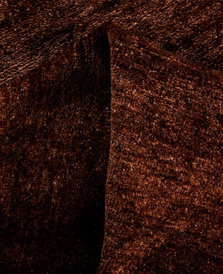 Overdyed Hand-Knotted Wool Modern-Contemporary Brown Area Rug 3' 3" x 4' 10"