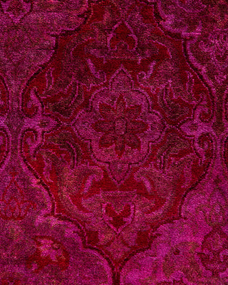 Contemporary Hand-Knotted Overdyed Pink Area Rug 3' 2" x 5' 2"