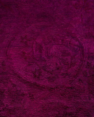 Contemporary Fine Vibrance Purple Wool Area Rug - 10' 2" x 13' 5"