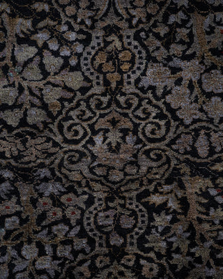 Contemporary Fine Vibrance Gray Wool Area Rug - 9' 1" x 9' 1"