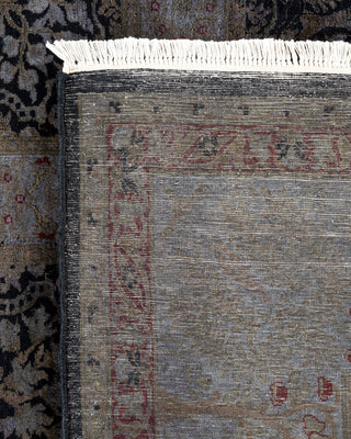 Contemporary Fine Vibrance Gray Wool Area Rug - 9' 1" x 9' 1"