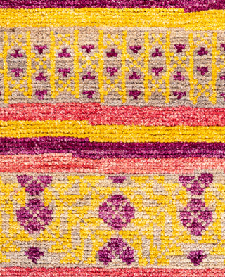 Overdyed Hand-Knotted Wool Modern-Contemporary Multi Area Rug 5' 2" x 8' 2"