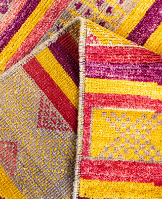 Overdyed Hand-Knotted Wool Modern-Contemporary Multi Area Rug 5' 2" x 8' 2"