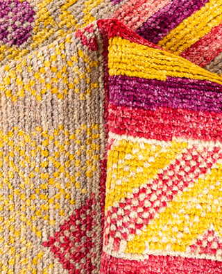 Overdyed Hand-Knotted Wool Modern-Contemporary Multi Area Rug 5' 2" x 8' 2"