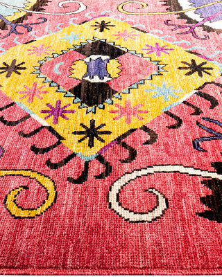 Modern, One-of-a-Kind Hand-Knotted Area Rug  - Multi, 6' 4" x 6' 5"