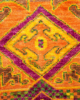 Modern - Contemporary Hand-Knotted Brown Area Rug 4' 2" x 6' 4"