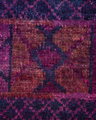 Modern - Contemporary Hand Knotted Purple Area Rug 6' 1" x 8' 9"