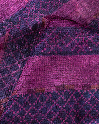 Modern - Contemporary Hand Knotted Purple Area Rug 6' 1" x 8' 9"