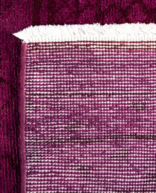 Overdyed Hand-Knotted Wool Modern-Contemporary Purple Area Rug 3' 10" x 6' 2"