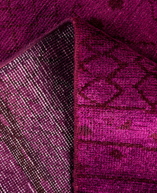 Overdyed Hand-Knotted Wool Modern-Contemporary Purple Area Rug 3' 10" x 6' 2"