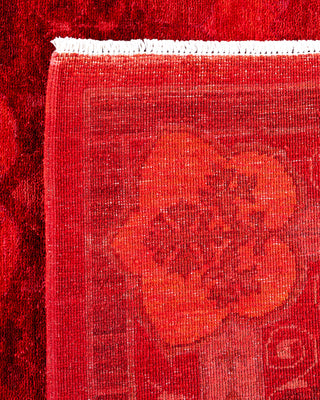 Overdyed Hand-Knotted Red Area Rug 6' 2" x 8' 6"