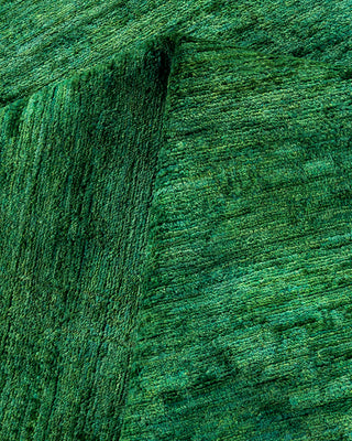 Overdyed Hand-Knotted Green Area Rug 6' 0" x 8' 10"