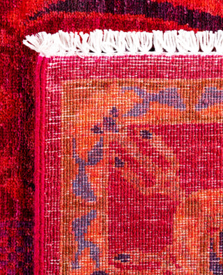 Overdyed Hand-Knotted Wool Modern-Contemporary Pink Area Rug 2' 10" x 5' 5"
