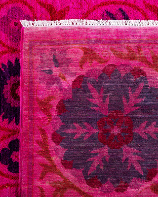 Overdyed Hand-Knotted Pink Area Rug 9' 2" x 12' 7"
