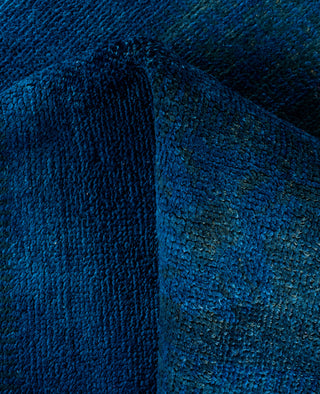 Ikat, One-of-a-Kind Hand-Knotted Area Rug  - Navy, 4' 10" x 7' 10"