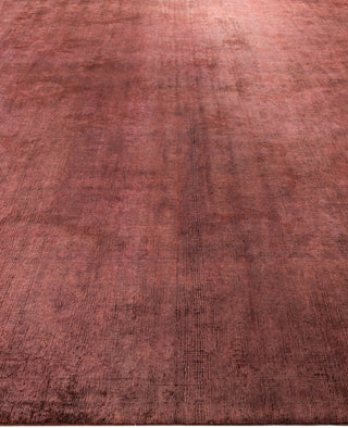 Overdyed One-of-a-Kind Wool Pink Area Rug 10' 8" x 15' 2"