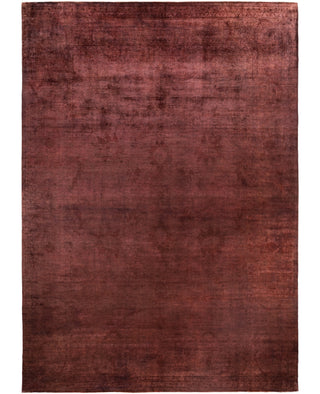 Overdyed One-of-a-Kind Wool Pink Area Rug 10' 8" x 15' 2"