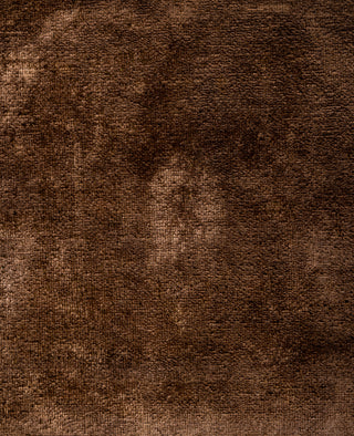 Contemporary Overdyed Wool Hand Knotted Brown Runner 2' 6" x 10' 0"