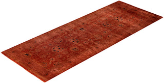 Fine Vibrance, One-of-a-Kind Hand-Knotted Area Rug  - Brown, 3' 1" x 8' 2"