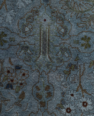 Contemporary Overdyed Wool Hand Knotted Black Runner 2' 6" x 16' 4"
