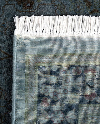 Contemporary Overdyed Wool Hand Knotted Black Runner 2' 6" x 16' 4"