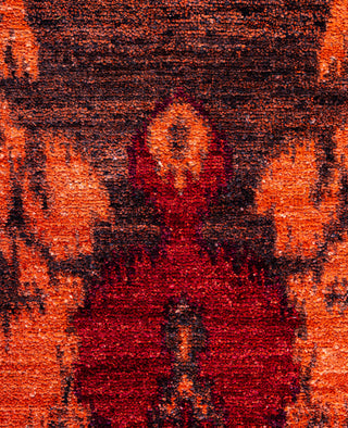 Overdyed Hand-Knotted Wool Modern-Contemporary Pink Area Rug 3' 10" x 6' 3"