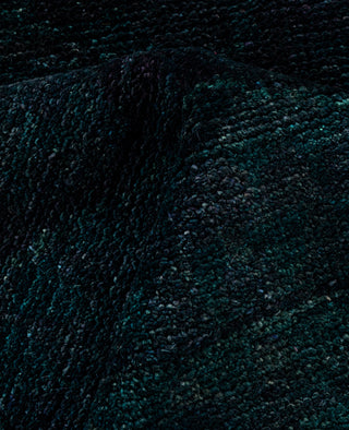 Contemporary Overdyed Wool Hand Knotted Green Area Rug 6' 2" x 8' 10"