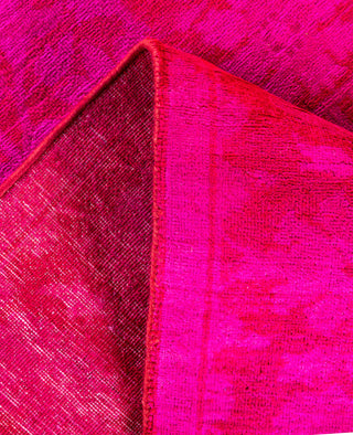 Overdyed One-of-a-Kind Wool Pink Area Rug 4' 1" x 5' 10"
