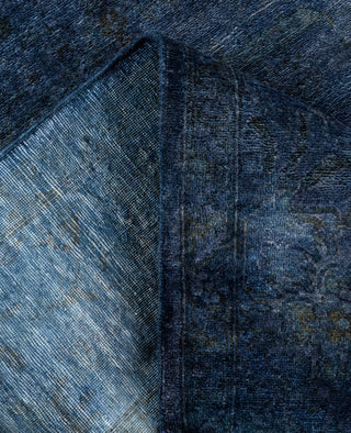 Overdyed One-of-a-Kind Wool Navy Area Rug 4' 1" x 6' 1"
