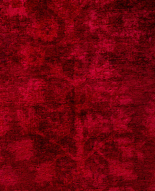 Contemporary Overdyed Wool Hand Knotted Red Area Rug 3' 1" x 5' 0"