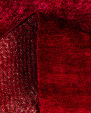 Contemporary Overdyed Wool Hand Knotted Red Area Rug 3' 1" x 5' 0"