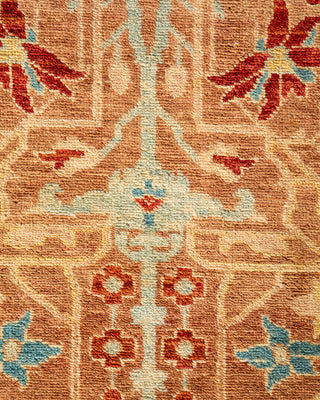 Contemporary Hand Knotted Overdyed Brown Area Rug 3' 2" x 5' 0"