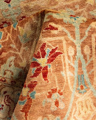 Contemporary Hand Knotted Overdyed Brown Area Rug 3' 2" x 5' 0"