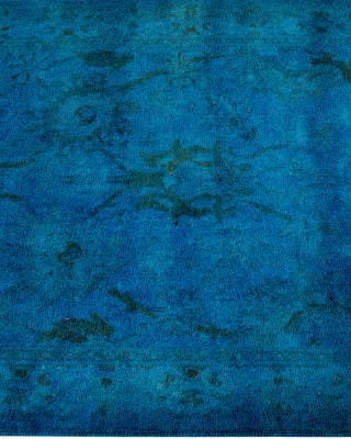 Modern - Contemporary Hand-Knotted Blue Runner 2' 6" x 16' 4"