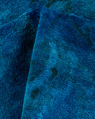 Modern - Contemporary Hand-Knotted Blue Runner 2' 6" x 16' 4"