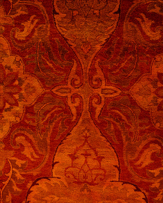 Overdyed Hand-Knotted Orange Area Rug 12' 3" x 14' 3"