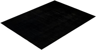 Contemporary Hand Knotted Overdyed Black Area Rug 10' 4" x 13' 9"